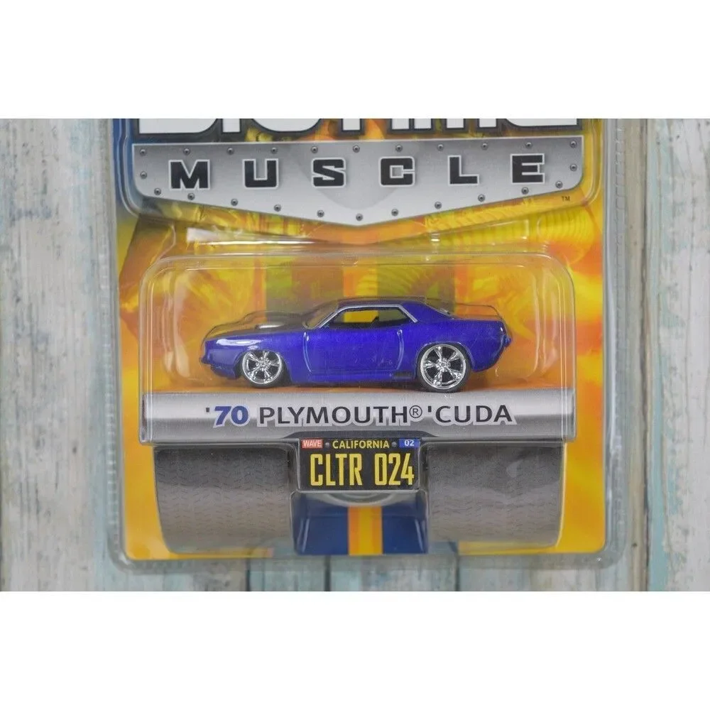 Jada Dub City BIGTIME Muscle 70 Plymouth Cuda BLUE Diecast Car NEW